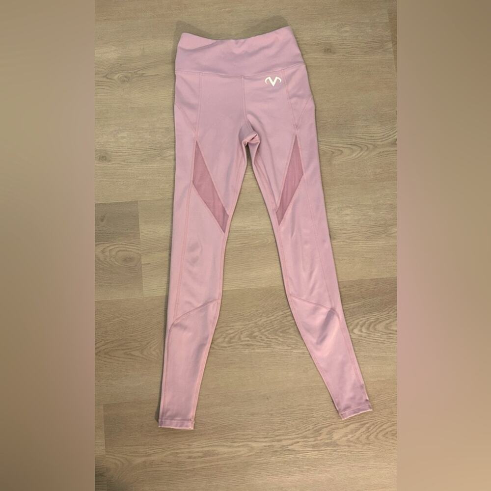 Women’s XS Valens full length leggings with mesh design on the legs - Picture 2 of 6